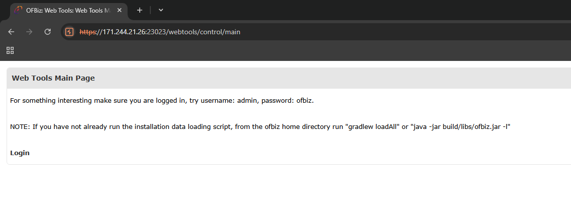 Access directly with the IP address