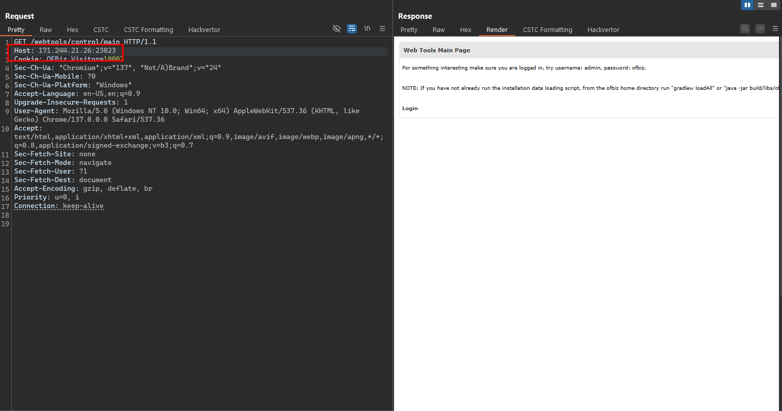 Change host header