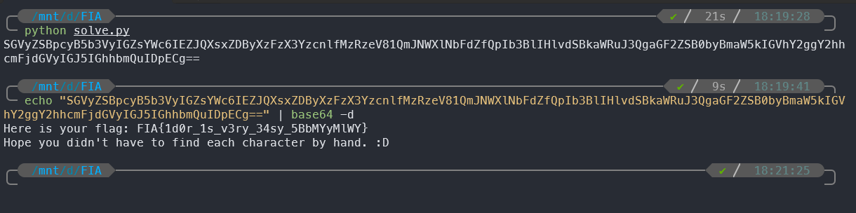 Solve script run