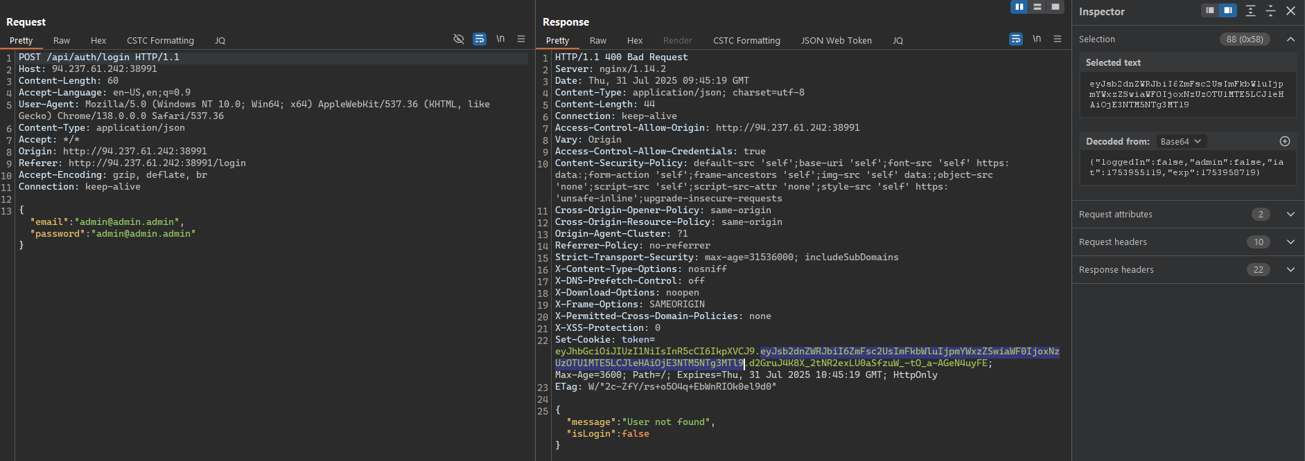 Login API notice