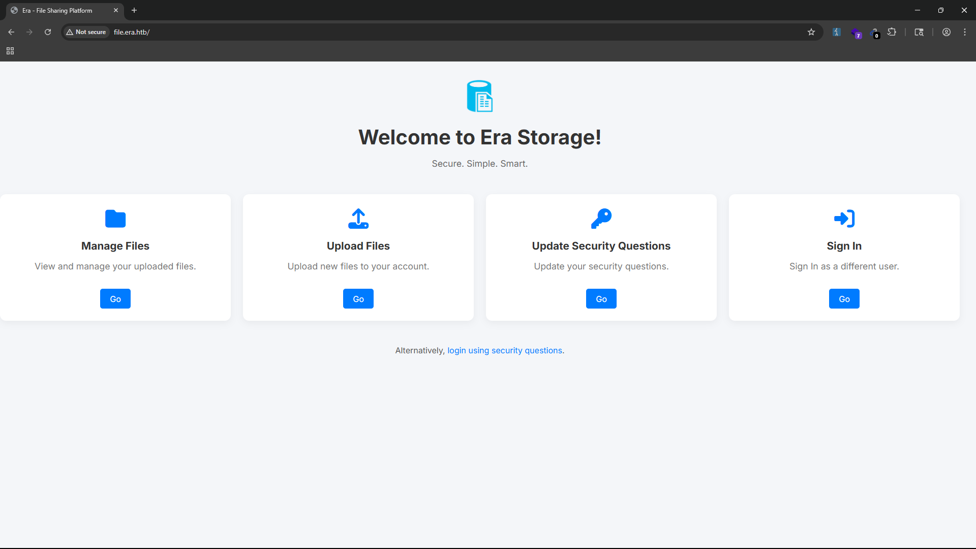 File backup website