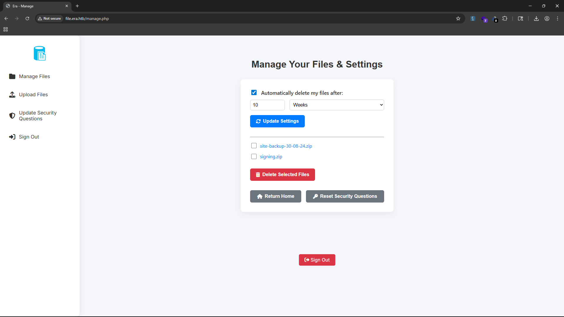 Login as admin user